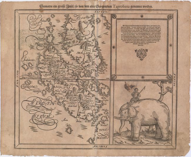 Sumatra ein Grosse Insel so von den Alten Geographen Taprobana Genennet Worden
