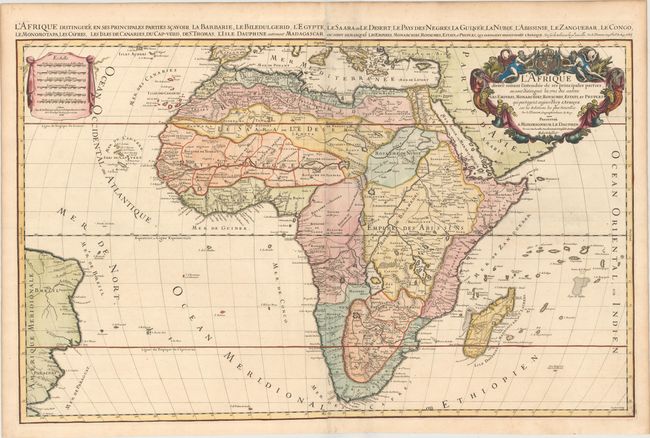 L'Afrique Divisee Suivant l'Estendue de Ses Principales Parties, ou sont Distingues les uns des Autres les Empires, Monarchies, Royaumes, Estats, et Peuples...