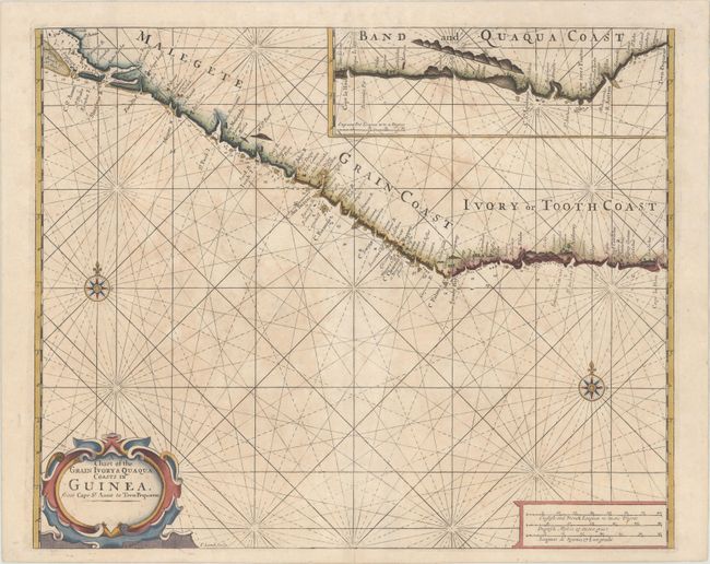 A Chart of the Grain Ivory & Quaqua Coasts in Guinea. From Cape St. Anee to Teen Pequene