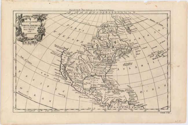 An Accurate Map of North America Drawn from the Sieur Robert, with Improvements