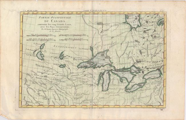 Partie Occidentale du Canada Contenant les Cinq Grands Lacs, avec les Pays Circonvoisins