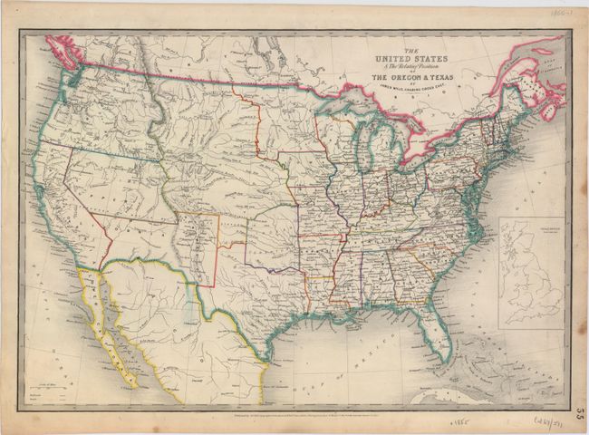 The United States & the Relative Position of the Oregon & Texas