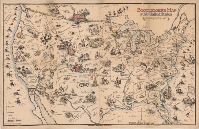 Bootlegger's Map of the United States