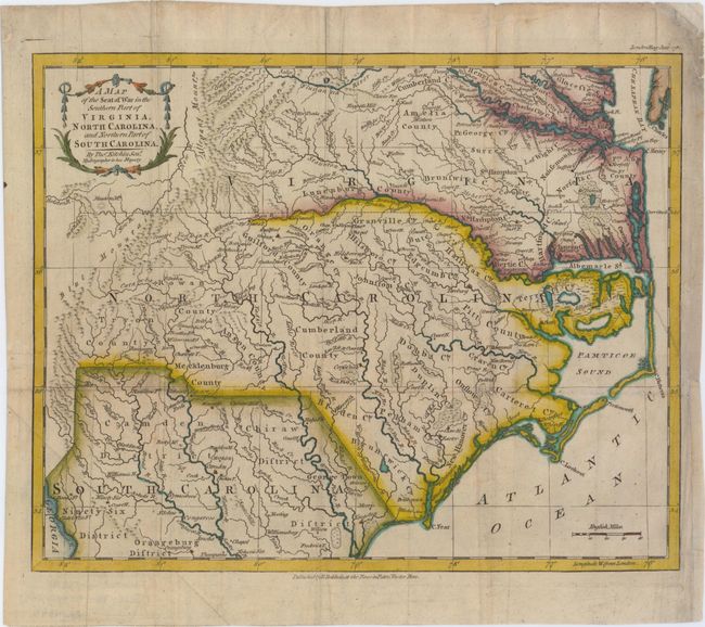 A Map of the Seat of War in the Southern Part of Virginia, North Carolina, and Northern Part of South Carolina