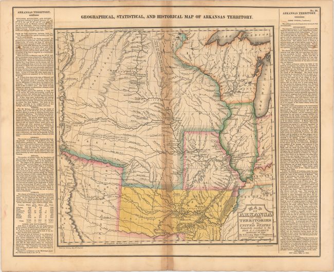 Geographical, Statistical, and Historical Map of Arkansas Territory