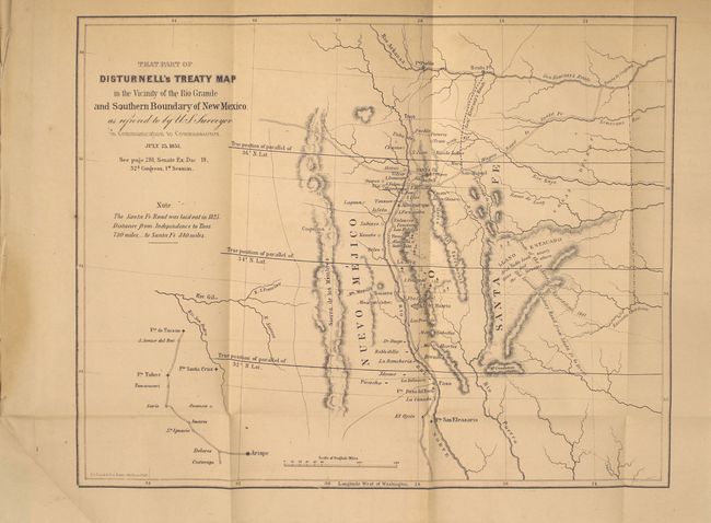 Executive Documents Printed by Order of the Senate of the United States, During the First Session of the Thirty-Second Congress [Maps of the Mexican Boundary Survey]