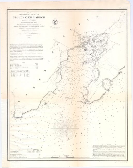 Preliminary Chart of Gloucester Harbor Massachusetts from a Trigonometrical Survey...