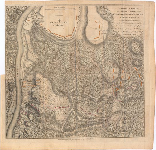 Plan of the Encampment and Position of the Army under his Excelly. Lt. General Burgoyne at Braemus Heights on Hudson's River near Stillwater...