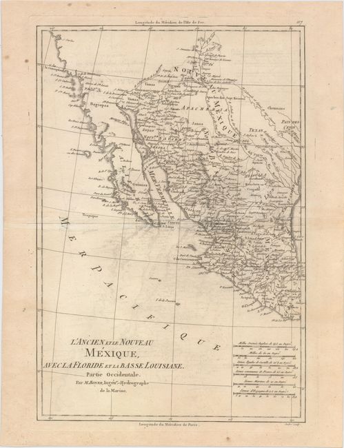 L'Ancien et le Nouveau Mexique, avec la Floride et la Basse Louisiane, Partie Occidentale