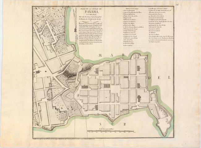 Plano de la Ciudad de Panama, y Su Arrabal