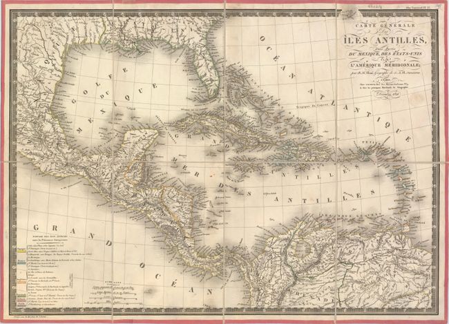 Carte Generale des Iles Antilles, d'une Partie du Mexique, des Etats-Unis & de l'Amerique Meridionale...