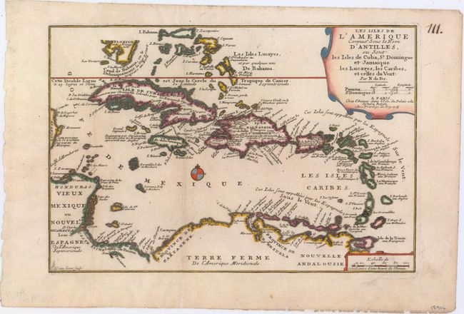 Les Isles de l'Amerique Connues sous le Nom d'Antilles, ou Sont les Isles de Cuba, St. Domingue et Jamaique les Lucayes, les Caribes, et celles du Vent
