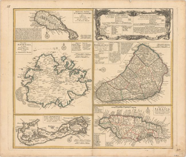 Dominia Anglorum in Praecipuis Insulis Americae ut sunt Insula S. Christophori Antegoa Iamaica Barbados nec non Insulae Bermudes vel Sommers