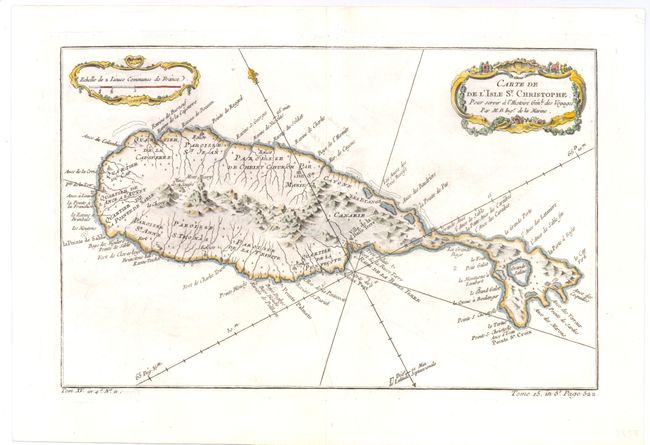 Carte de de l'Isle St. Christophe
