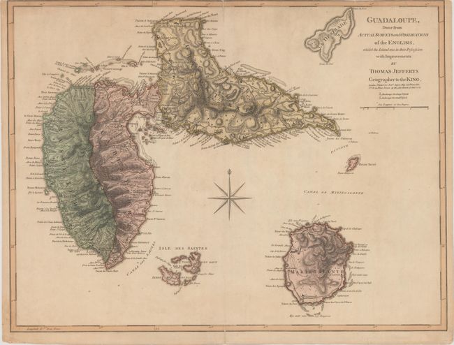 Guadaloupe, Done from Actual Surveys and Observations of the English, Whilst the Island Was in Their Possession with Improvements