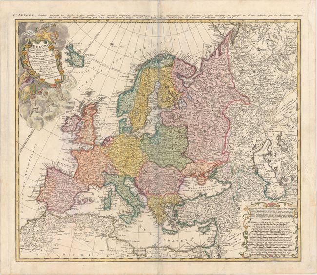 Europa Secundum Legitimas Projectionis Stereographicae Regulas et Juxta Recentissimas Observationes Aeque ac Relationes...