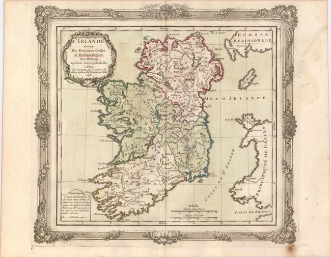 L'Irlande Divisee par Provinces Civiles et Ecclesiastiques