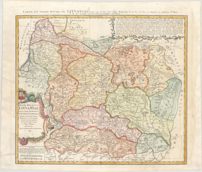 Magn. Ducatus Lituaniae in Suos Palatinatus et Districtus Divisus...