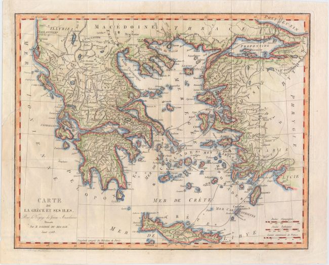 Carte de la Grece et Ses Iles, pour le Voyage du Jeune Anacharsis