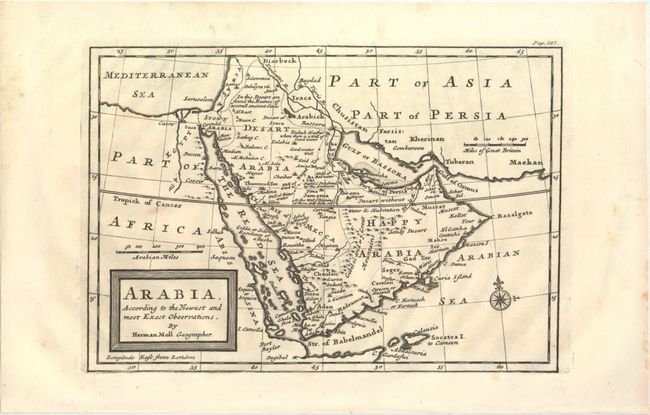 Arabia, According to the Newest and Most Exact Observations