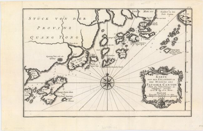 Karte von den Eylanden in der Mundung des Flusses Canton nach den Wahrnehmungen der Schiffahrer