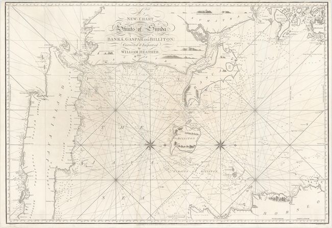 A New Chart of the Straits of Sunda. Banka, Gaspar and Billiton