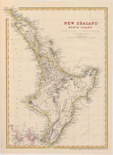 New Zealand North Island New Ulster of Eaheinomauwe [with] New Zealand Middle & South Islands