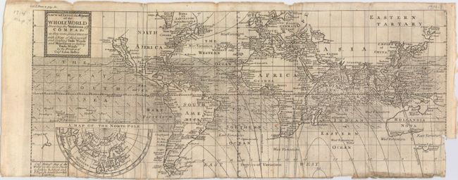 A New & Correct Sea Chart of the Whole World Shewing the Variations of ye Compass as They Were Found Ano 1700...