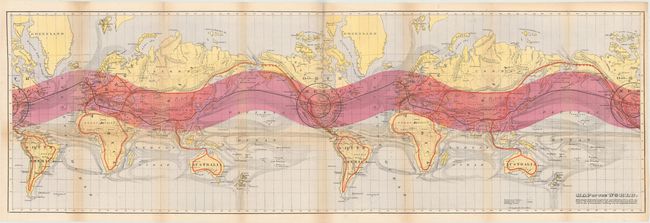 Map of the World. Delineating the Contrasted Longitudinal and Latitudinal Forms of the Continents