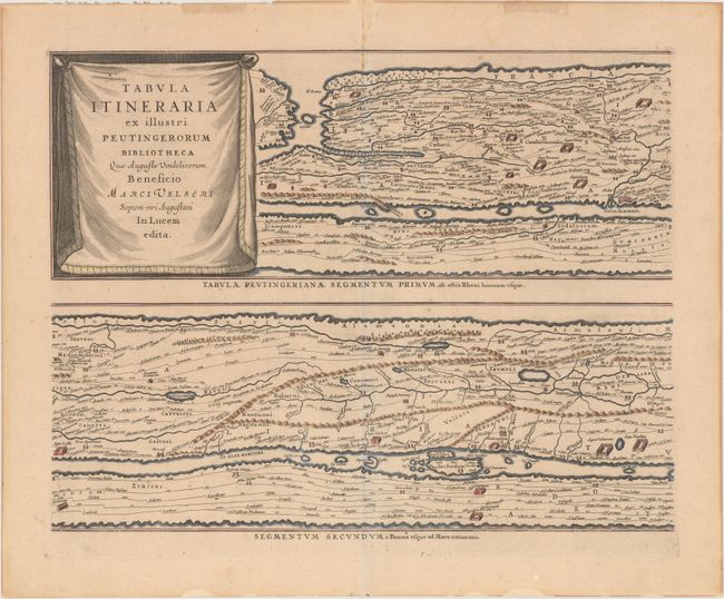 Tabula Itineraria ex Illustri Peutingerorum Bibliotheca quae Augustae Vindelicorum Beneficio