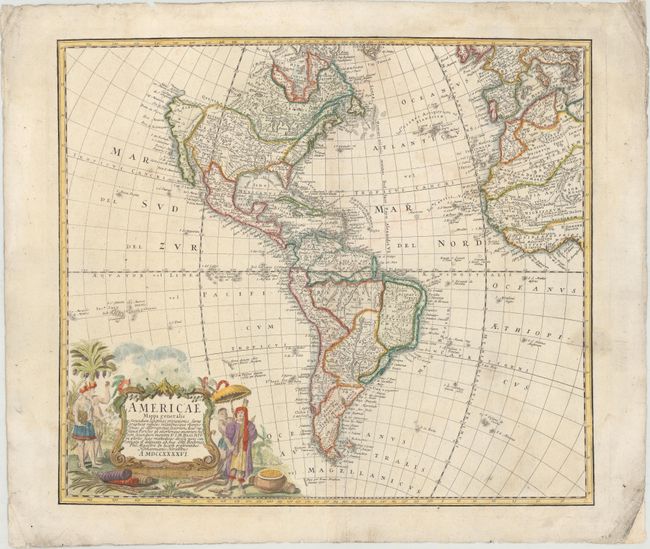 Americae Mappa Generalis Secundum Legitimas Projectionis Stereographicae Regulas...