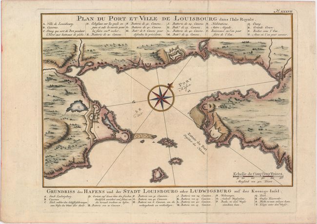 Plan du Port et Ville de Louisbourg dans l'Isle Royale