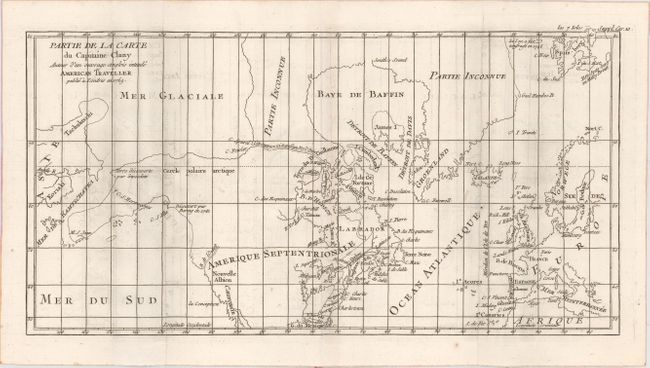 Partie de la Carte du Capitaine Cluny Auteur d'un Ouvrage Anglois Intitule American Traveller Publie a Londres en 1768