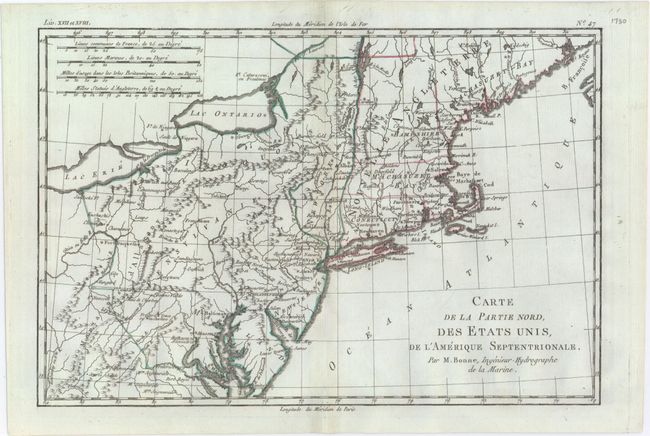 Carte de la Partie Nord, des Etats Unis, de l'Amerique Septentrionale