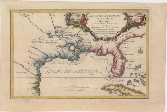 Les Costes aux Environs de la Riviere de Misisipi. Decouvertes par Mr. de la Salle en 1683