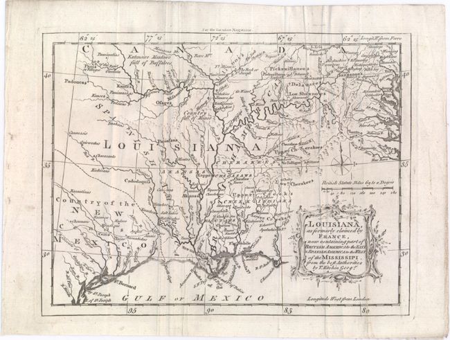 Louisiana, as Formerly Claimed by France, Now Containing Part of British America to the East & Spanish America to the West of the Mississipi. From the Best Authorities