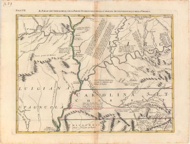 Il Paese de Cherachesi, con la Parte Occidentale della Carolina Settentrionale, e della Virgina