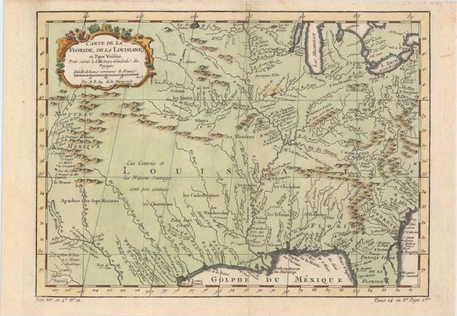 Carte de la Floride, de la Louisiane, et Pays Voisins...