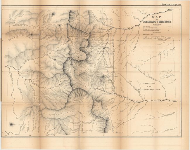 Map of Colorado Territory