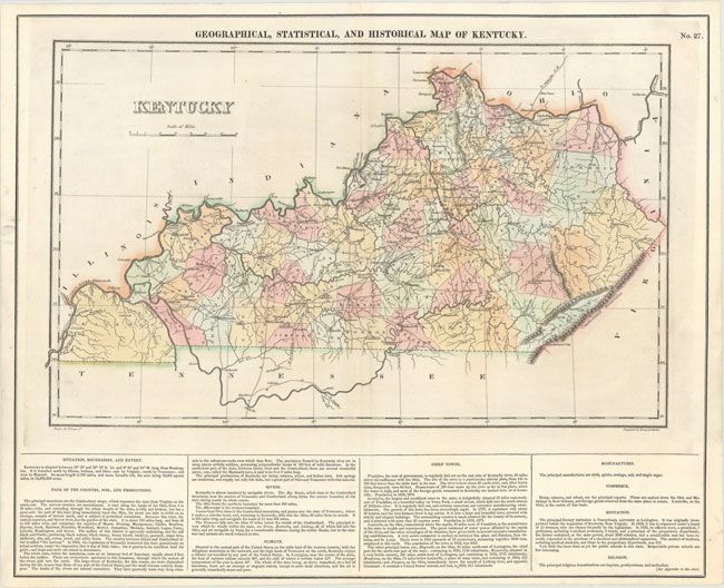 Geographical, Statistical, and Historical Map of Kentucky
