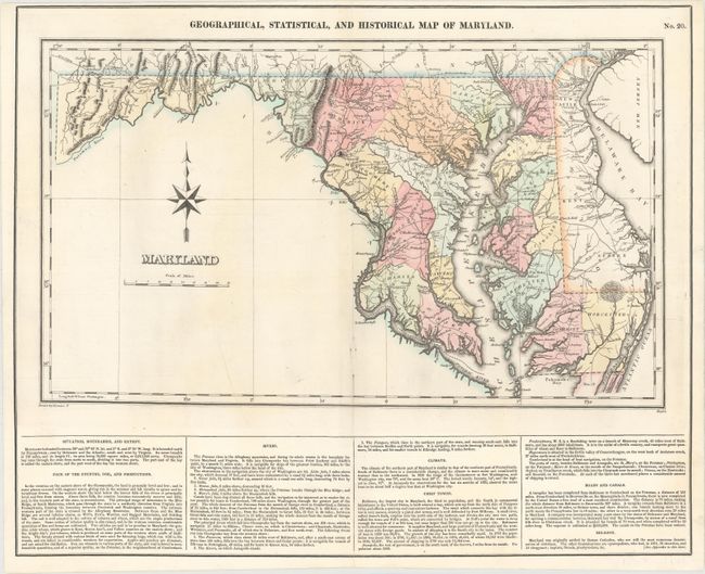 Geographical, Statistical, and Historical Map of Maryland