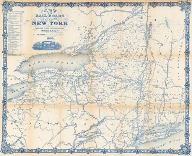Map of the Rail-Roads of the State of New York Prepared Under the Direction of William B. Taylor, State Engineer and Surveyor by S.H. Sweet, Deputy State Engr. & Survr.