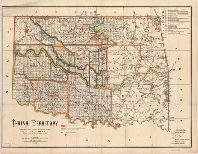 Indian Territory Compiled under the Direction of Hon: John H. Oberly, Commissioner of Indian Affairs