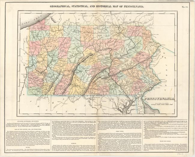 Geographical, Statistical, and Historical Map of Pennsylvania