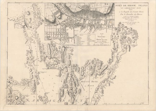 Port de Rhode Island et Narraganset Baye Publie a la Requete du Vicomte Howe par le Chevalier des Barres...