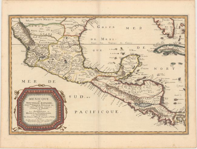 Mexicque, ou Nouvelle Espagne, Nouvlle Gallice, Iucatan &c. et Autres Provinces Jusques a l'Isthme de Panama...