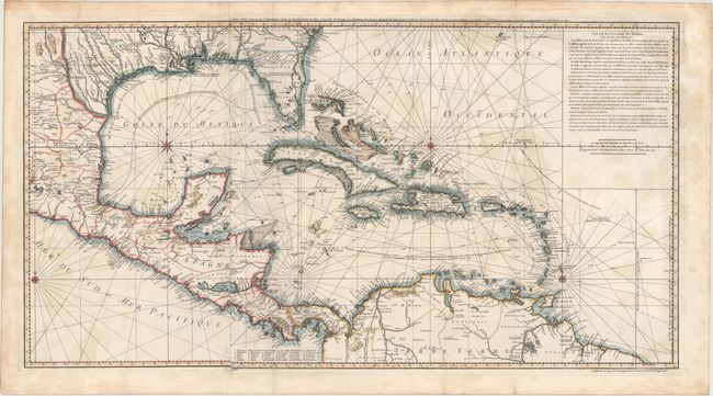 Carte d'une Partie de l'Amerique pour la Navigation des Isles et du Golfe du Mexique avec l'Interieur des Terres Depuis la Bermude...