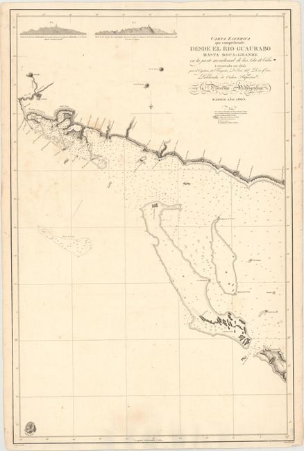 Carta Esferica que Comprehende desde el Rio Guaurabo Hasta Boca-Grande en la Parte Meridional de la Isla de Cuba