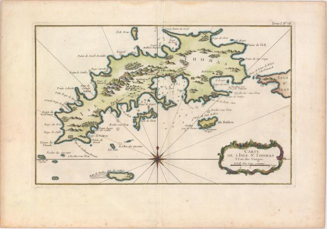 Carte de l'Isle St. Thomas l'une des Vierges