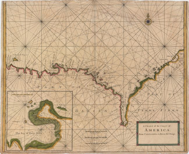 A Chart of the Coast of America, from Cartagena to Bocca del Drago